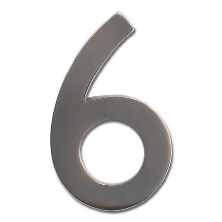 ARCHITECTURAL MAILBOXES Brass 5 inch Floating House Number Dark Aged Copper 6 3585DC-6